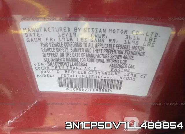 3N1CP5DV7LL488854 фото 9