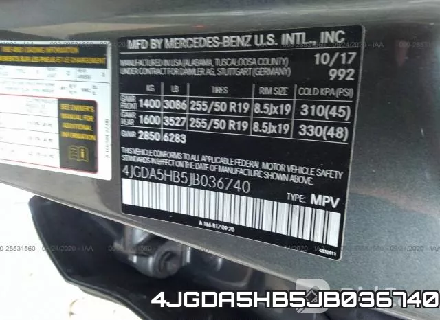 4JGDA5HB5JB036740 фото 10