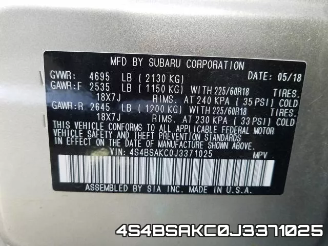 4S4BSAKC0J3371025 фото 2