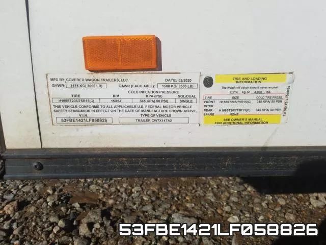 53FBE1421LF058826 фото 2