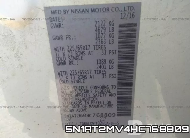 5N1AT2MV4HC768809 фото 10