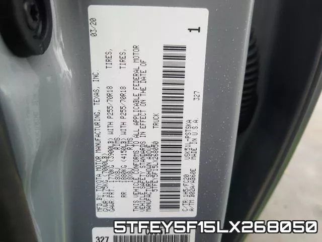 5TFEY5F15LX268050 фото 2