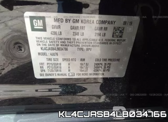 KL4CJASB4LB034766 фото 10