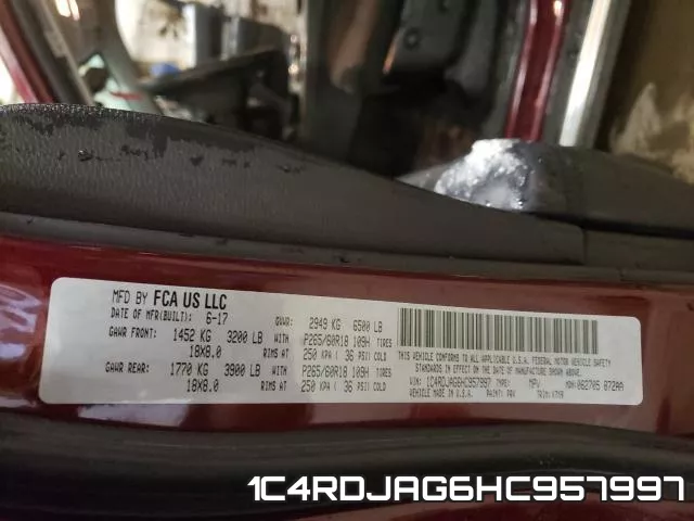 1C4RDJAG6HC957997 фото 2