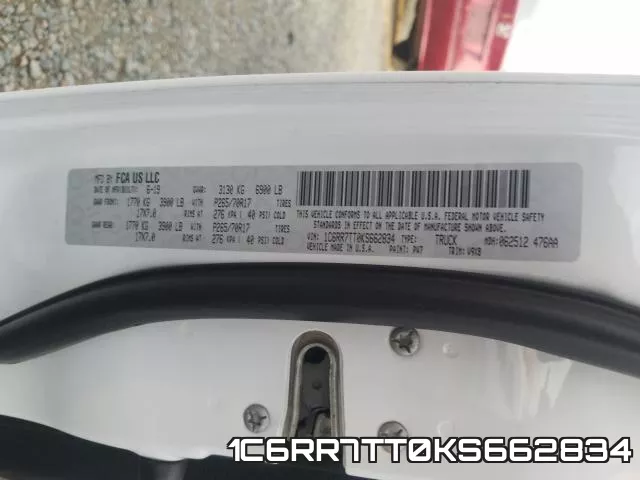 1C6RR7TT0KS662834 фото 2