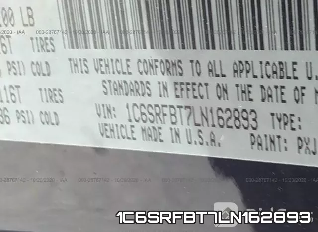 1C6SRFBT7LN162893 фото 8