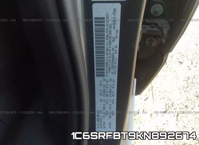 1C6SRFBT9KN892674 фото 10
