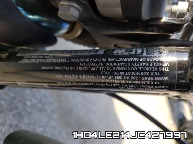 1HD4LE214JC427997 фото 2