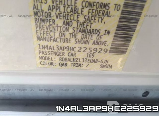1N4AL3AP9HC225929 фото 10
