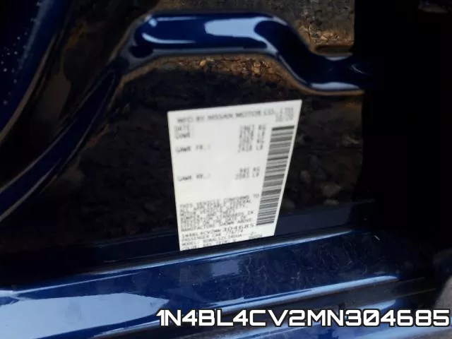 1N4BL4CV2MN304685 фото 2