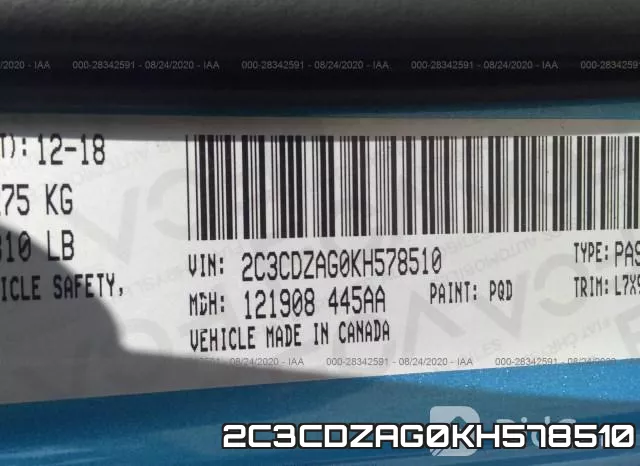 2C3CDZAG0KH578510 фото 10