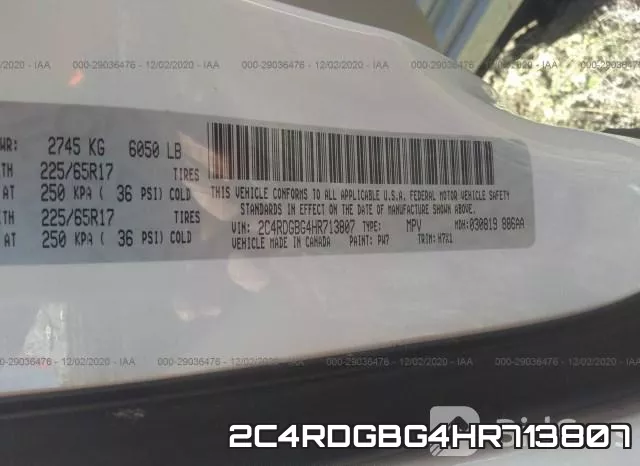 2C4RDGBG4HR713807 фото 10