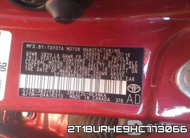2T1BURHE9HC773066 фото 10