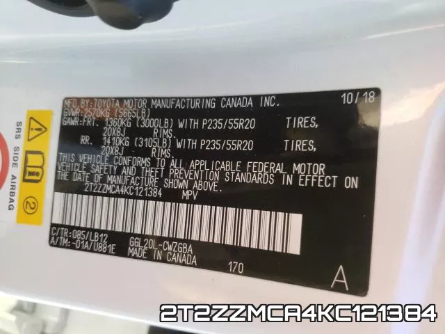 2T2ZZMCA4KC121384 фото 2