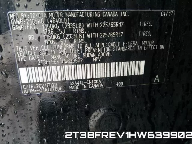 2T3BFREV1HW639902 фото 2