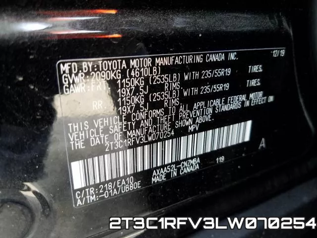 2T3C1RFV3LW070254 фото 2
