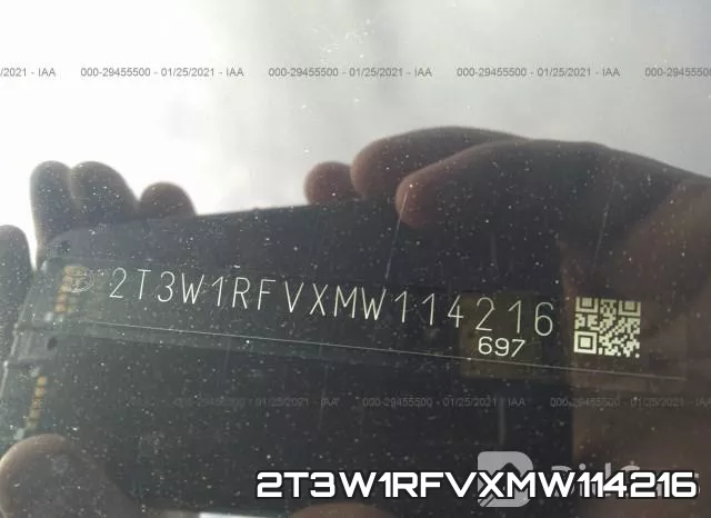 2T3W1RFVXMW114216 фото 9