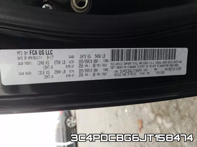 3C4PDCBG6JT158474 фото 2