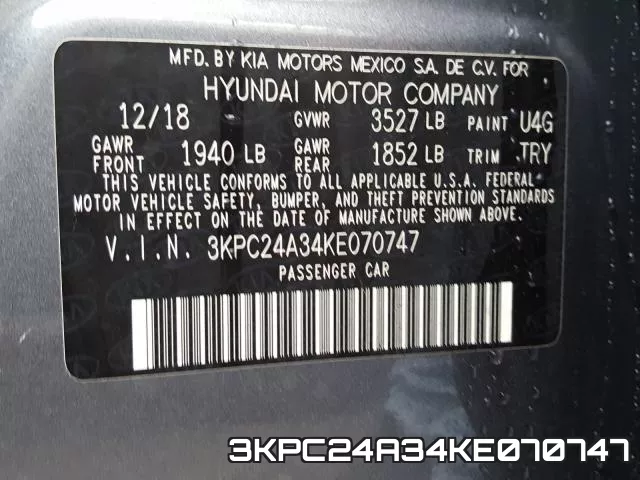 3KPC24A34KE070747 фото 2