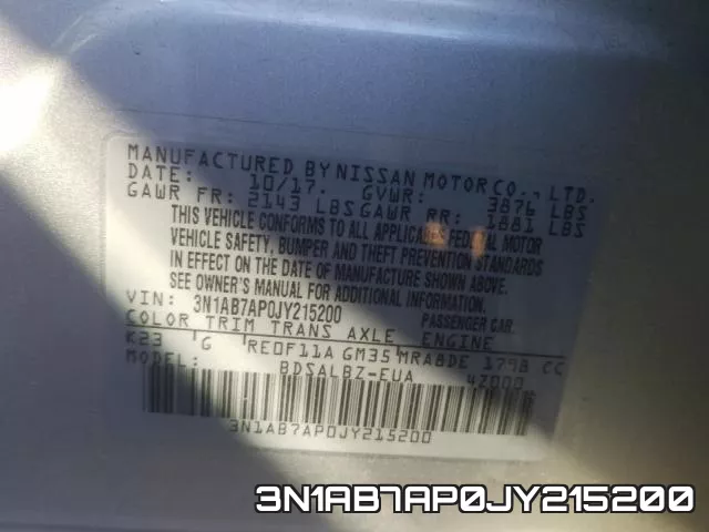 3N1AB7AP0JY215200 фото 2