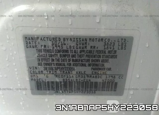 3N1AB7AP5HY223058 фото 9