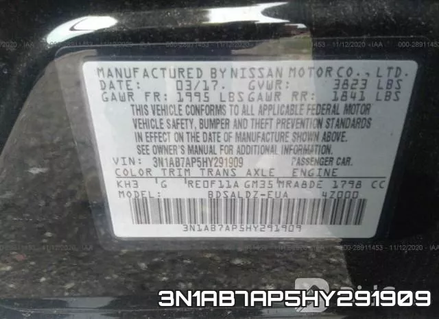 3N1AB7AP5HY291909 фото 9