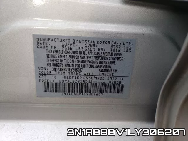 3N1AB8BV1LY306207 фото 2