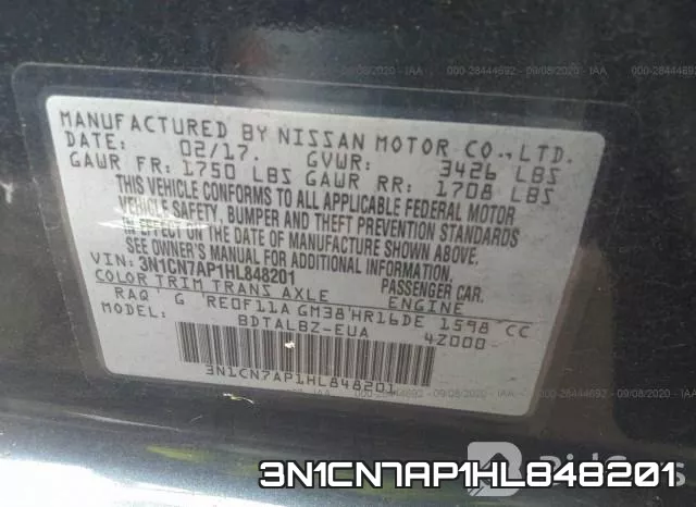 3N1CN7AP1HL848201 фото 8