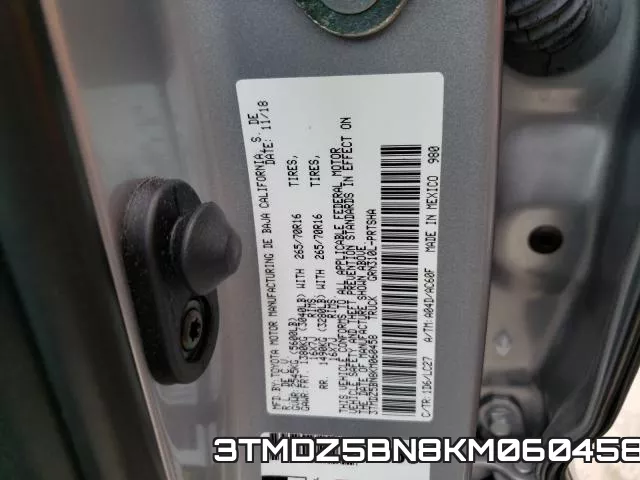 3TMDZ5BN8KM060458 фото 2