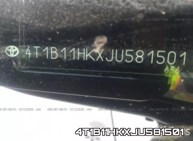 4T1B11HKXJU581501 фото 10