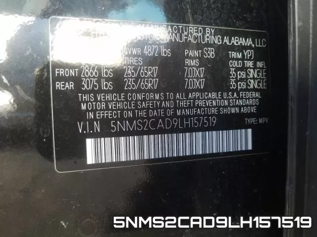 5NMS2CAD9LH157519 фото 2