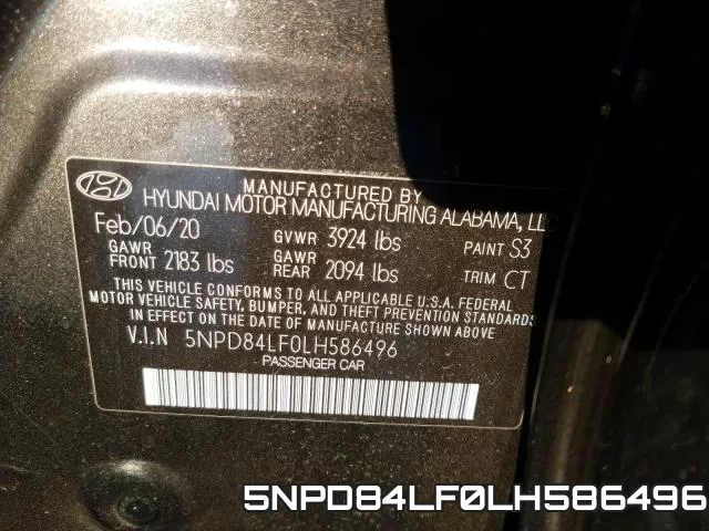 5NPD84LF0LH586496 фото 2