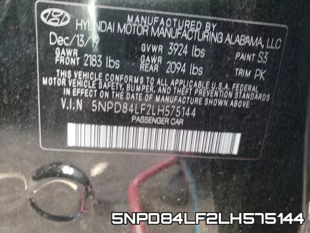 5NPD84LF2LH575144 фото 2