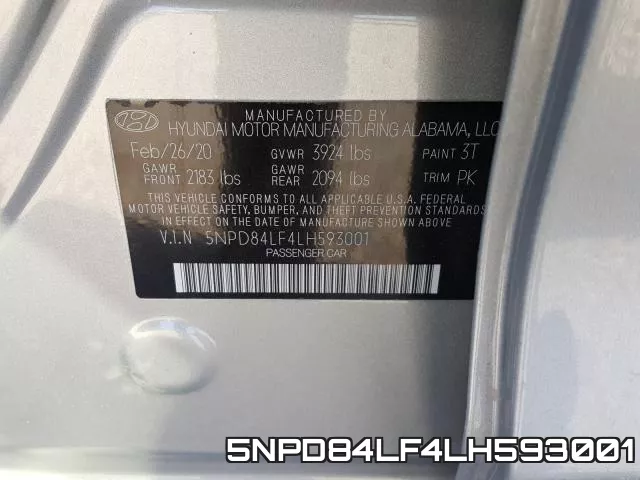 5NPD84LF4LH593001 фото 2