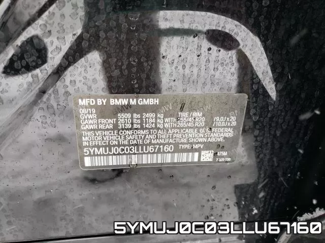5YMUJ0C03LLU67160 фото 2