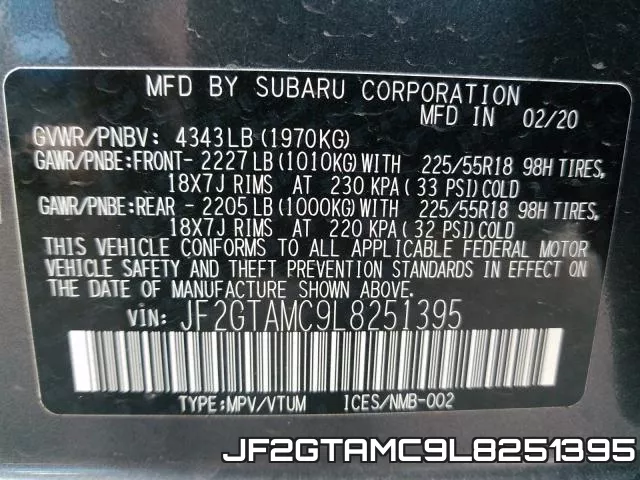 JF2GTAMC9L8251395 фото 2