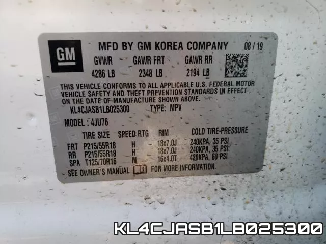 KL4CJASB1LB025300 фото 2