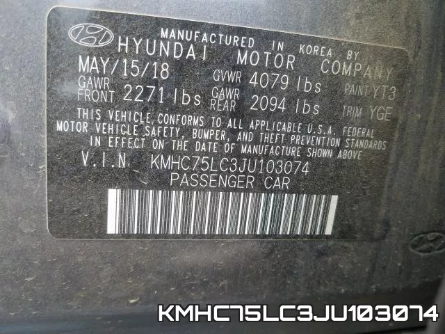 KMHC75LC3JU103074 фото 2