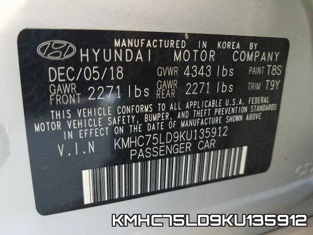 KMHC75LD9KU135912 фото 2