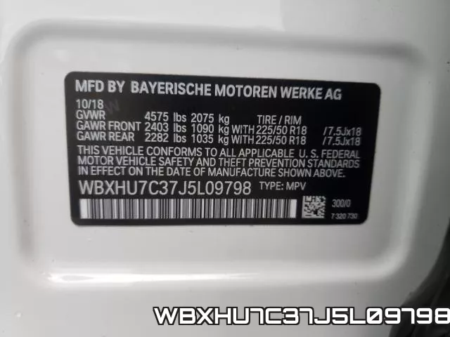 WBXHU7C37J5L09798 фото 2