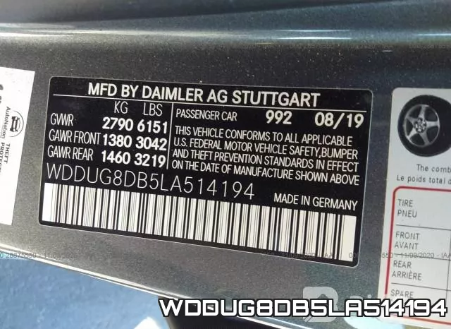 WDDUG8DB5LA514194 фото 10