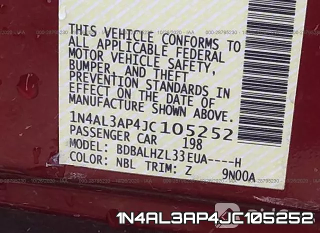 1N4AL3AP4JC105252 фото 9