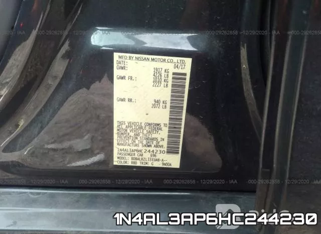 1N4AL3AP6HC244230 фото 8