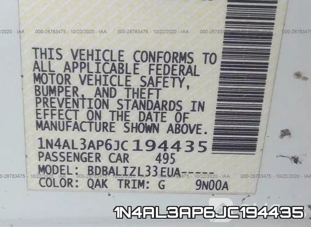 1N4AL3AP6JC194435 фото 10