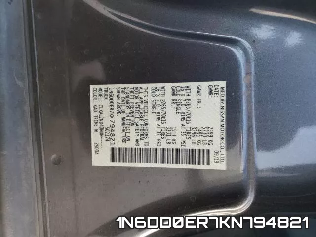 1N6DD0ER7KN794821 фото 2