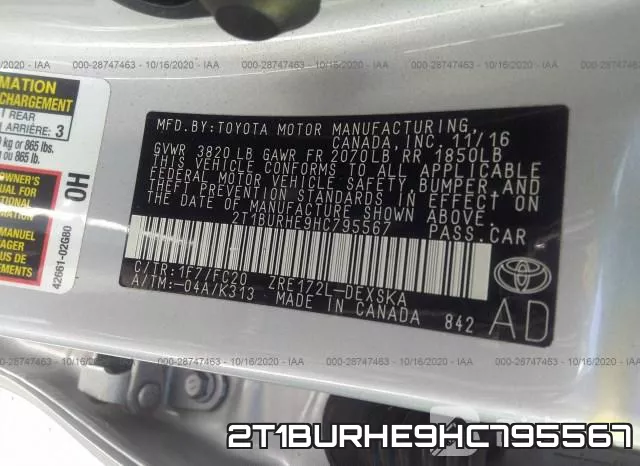 2T1BURHE9HC795567 фото 10