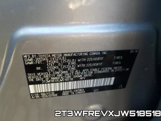 2T3WFREVXJW518518 фото 2