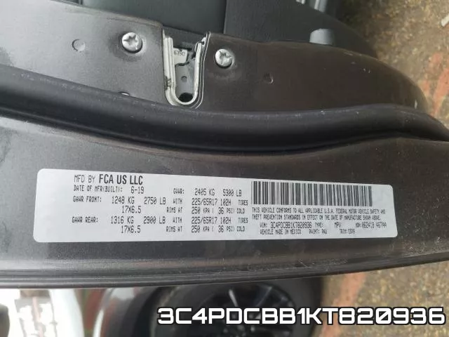 3C4PDCBB1KT820936 фото 2
