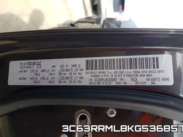 3C63RRML8KG536857 фото 2
