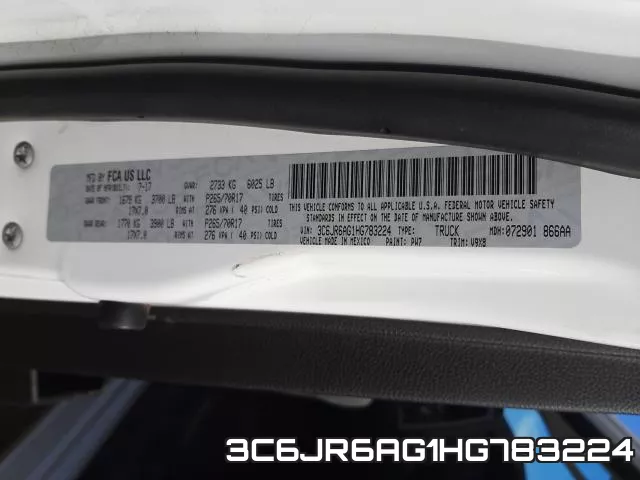 3C6JR6AG1HG783224 фото 2